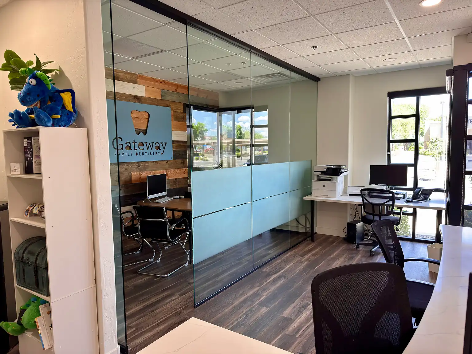 Staff working area